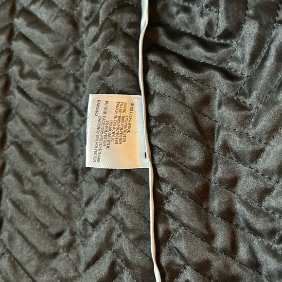 NWT - S Calvin Klein Black Coat with Faux Fur Hood - Picture 11 of 12